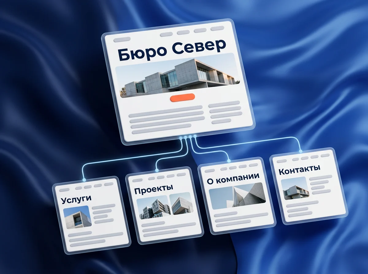 Корпоративный сайт: карта разделов